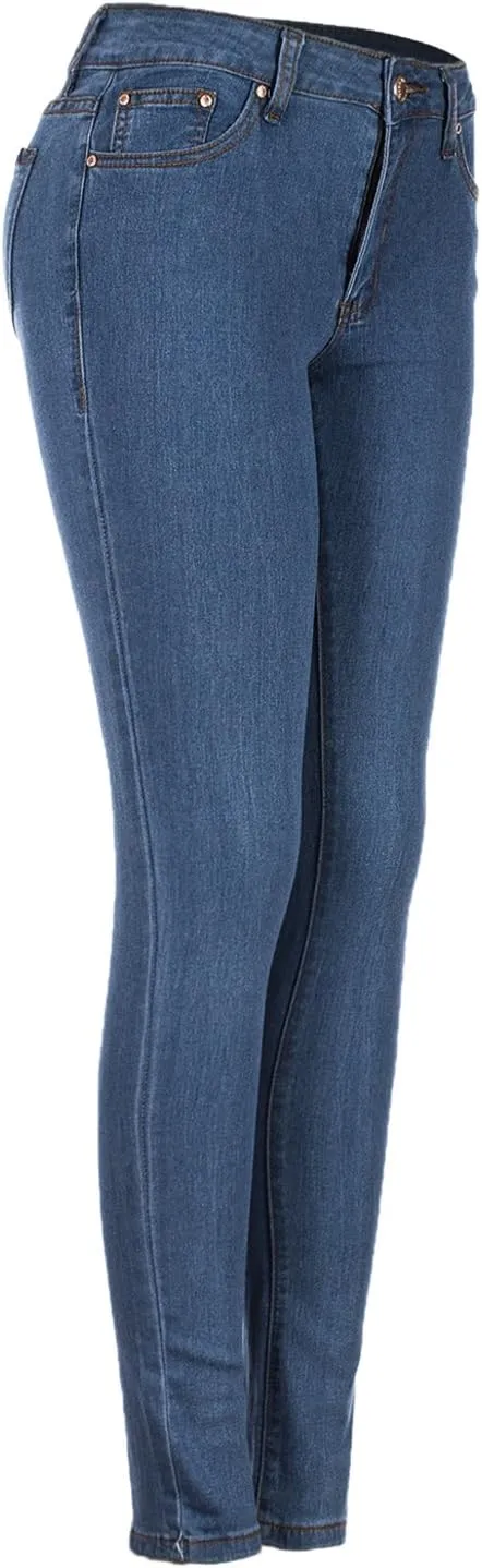 2LUV Women's 5 Pocket Ankle Stretch Skinny Jeans