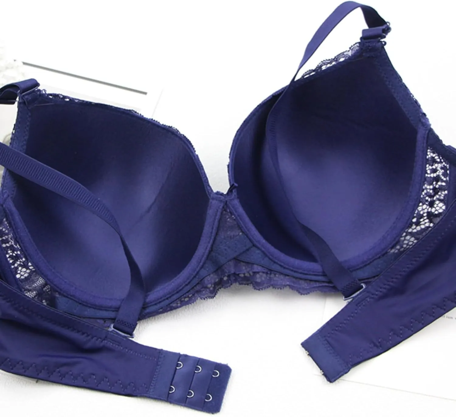 3 Piece Bra Packs Women Floral Lace Wireless Everyday Bras Push Up Smooth Bralettes Supportive Wire Free T Shirt Bra