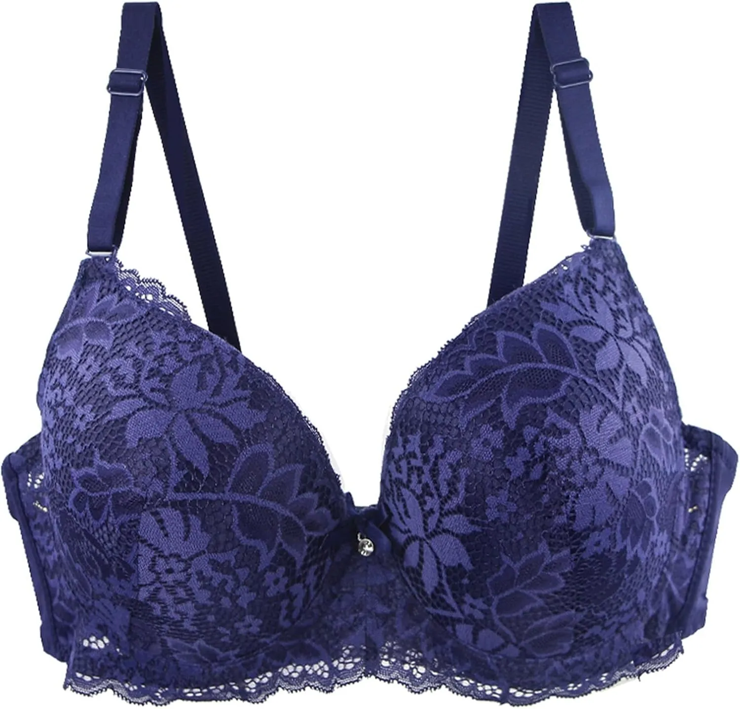 3 Piece Bra Packs Women Floral Lace Wireless Everyday Bras Push Up Smooth Bralettes Supportive Wire Free T Shirt Bra