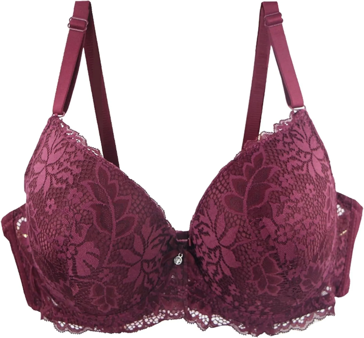 3 Piece Bra Packs Women Floral Lace Wireless Everyday Bras Push Up Smooth Bralettes Supportive Wire Free T Shirt Bra