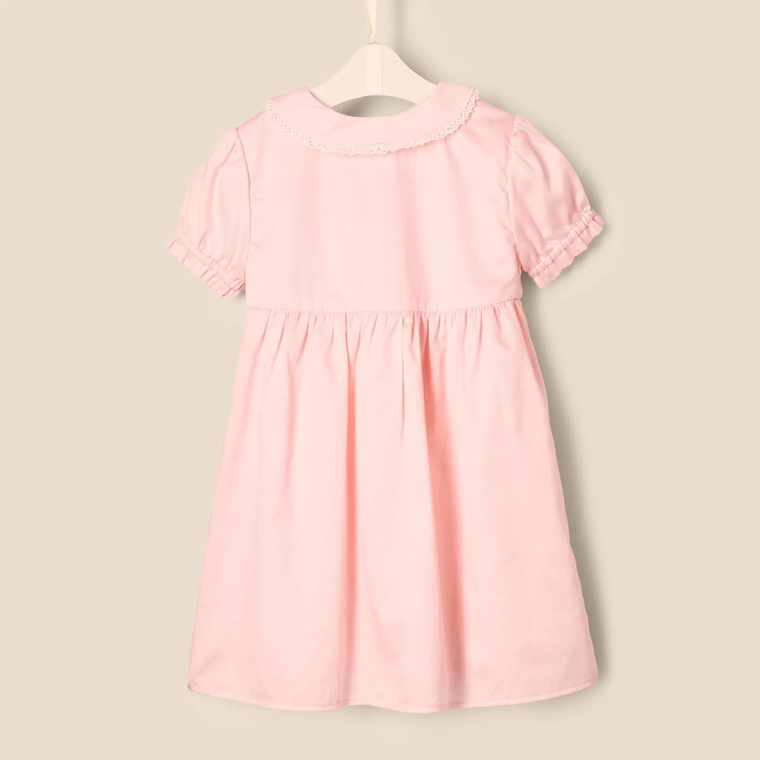 Amazon Essentials x Sofia Grainge Toddlers and Baby Girls' Cotton Sateen Dress with Collar