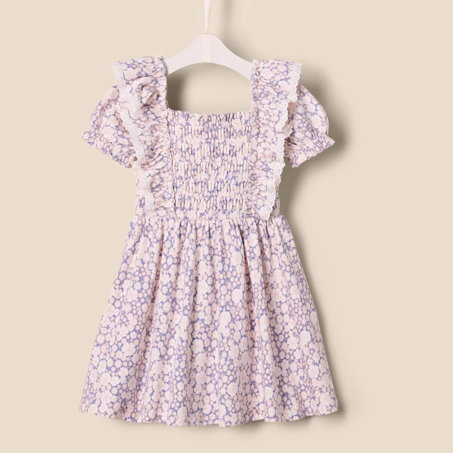 Amazon Essentials x Sofia Grainge Toddlers and Baby Girls' Embroidered Knit Dress