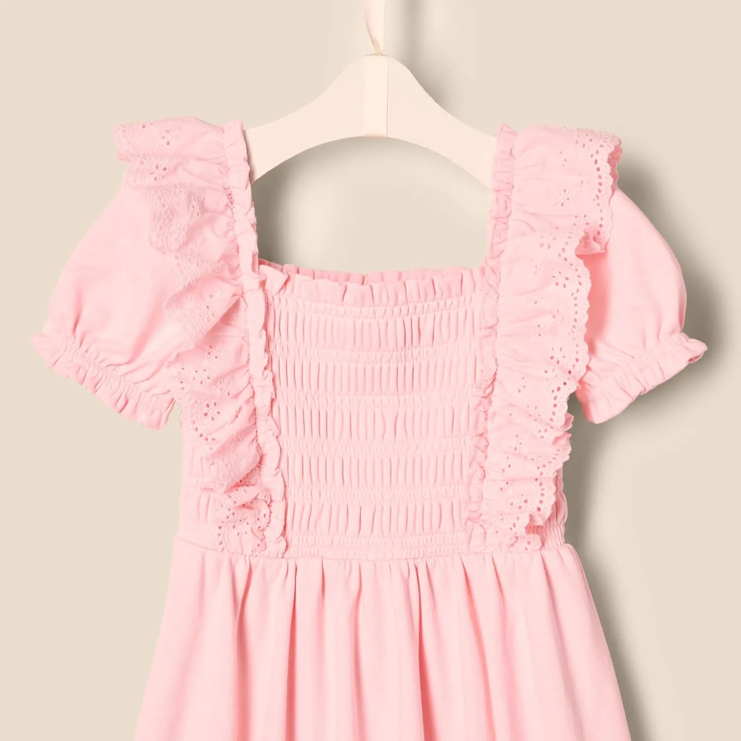 Amazon Essentials x Sofia Grainge Toddlers and Baby Girls' Embroidered Knit Dress