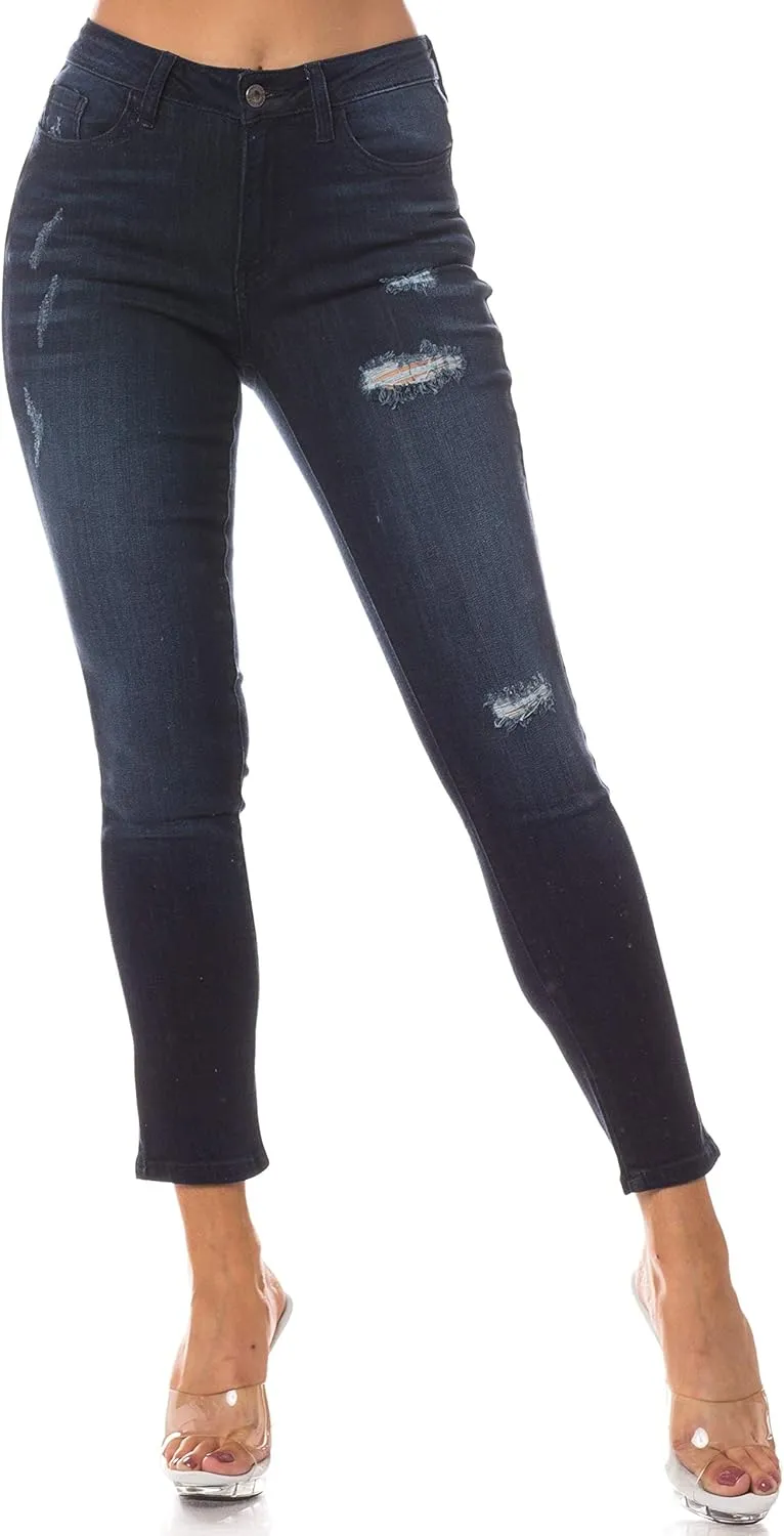 Aphrodite Cropped Skinny Jeans for Women - Womens Stretch Denim Jeans