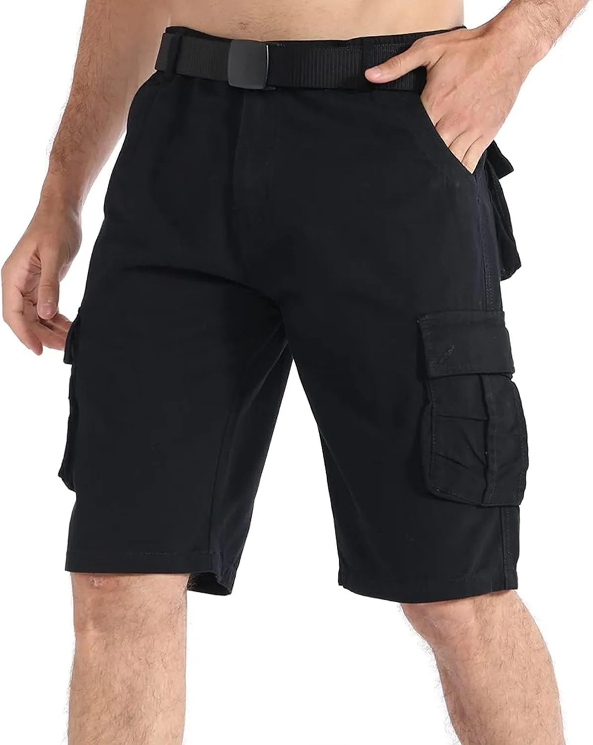 APTRO Men's Cargo Shorts Multi-Pockets Twill Camo Casual Work Shorts