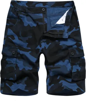 APTRO Men's Cargo Shorts Multi-Pockets Twill Camo Casual Work Shorts