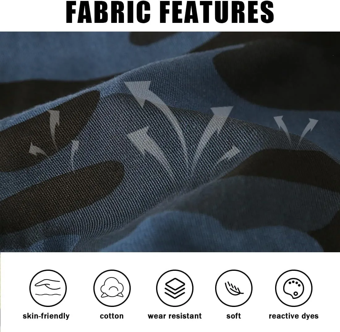 APTRO Men's Cargo Shorts Multi-Pockets Twill Camo Casual Work Shorts