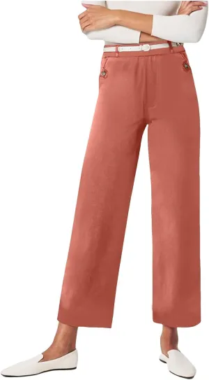 Barrel Pants for Women Winter Rosy Sports Thermal with Pockets Straight Leg Water Resistant