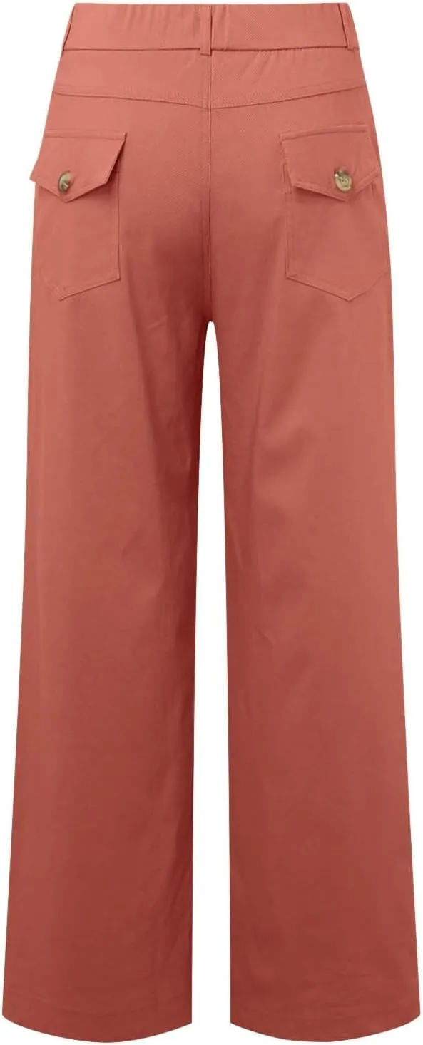 Barrel Pants for Women Winter Rosy Sports Thermal with Pockets Straight Leg Water Resistant
