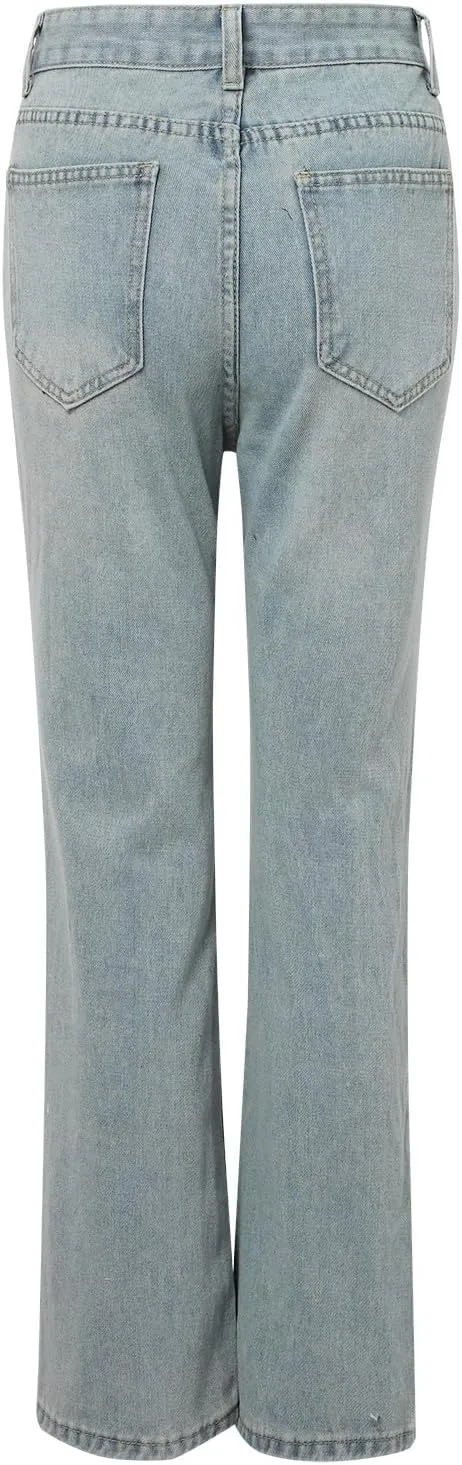 Bell Bottom Jeans for Women,High Waisted Flare Jeans Skinny Stretch Wide Leg Jeans for Women