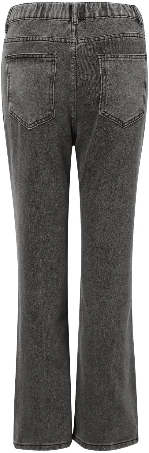 Bell Bottom Jeans for Women,High Waisted Flare Jeans Skinny Stretch Wide Leg Jeans for Women