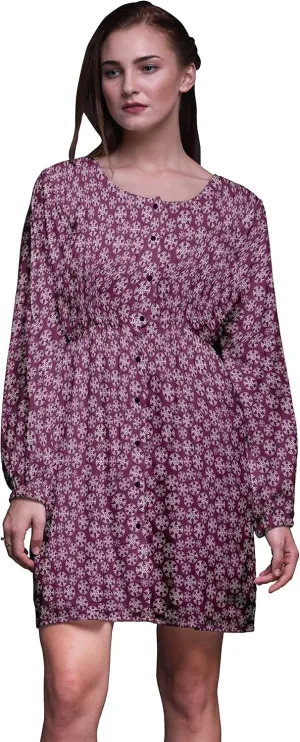 Bimba Button Down Midi Shift Dress Women Fashion Summer Causal Tunic Dress