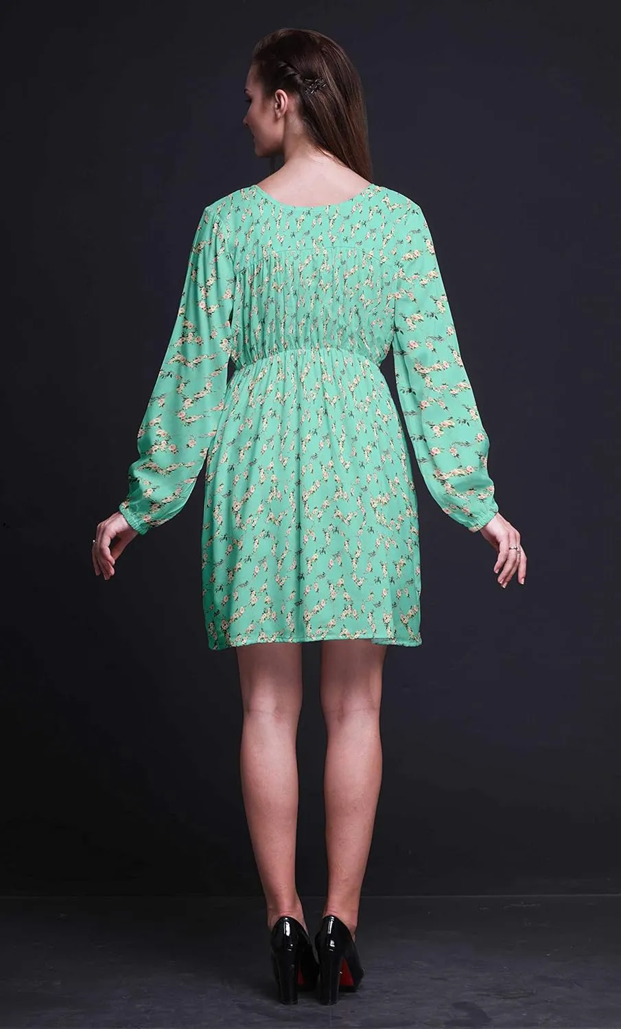 Bimba Button Down Midi Shift Dress Women Fashion Summer Causal Tunic Dress