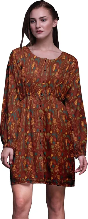 Bimba Button Down Midi Shift Dress Women Fashion Summer Causal Tunic Dress