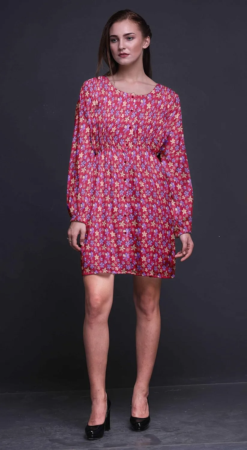 Bimba Fashion Button Down Midi Shift Dress Women Shirt Summer Causal Tunic