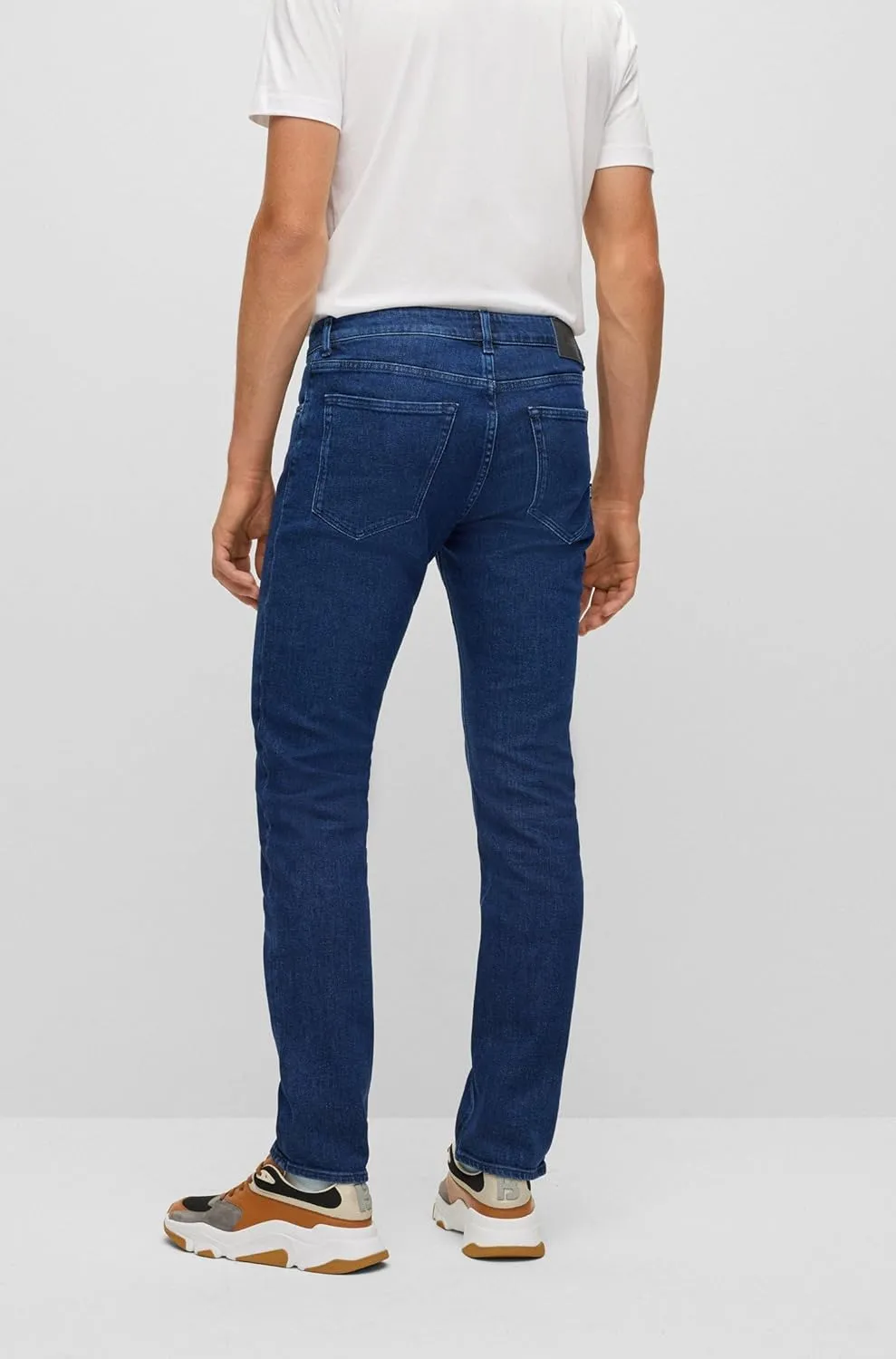 BOSS Men's Maine Regular Fit Stretch Denim Jeans