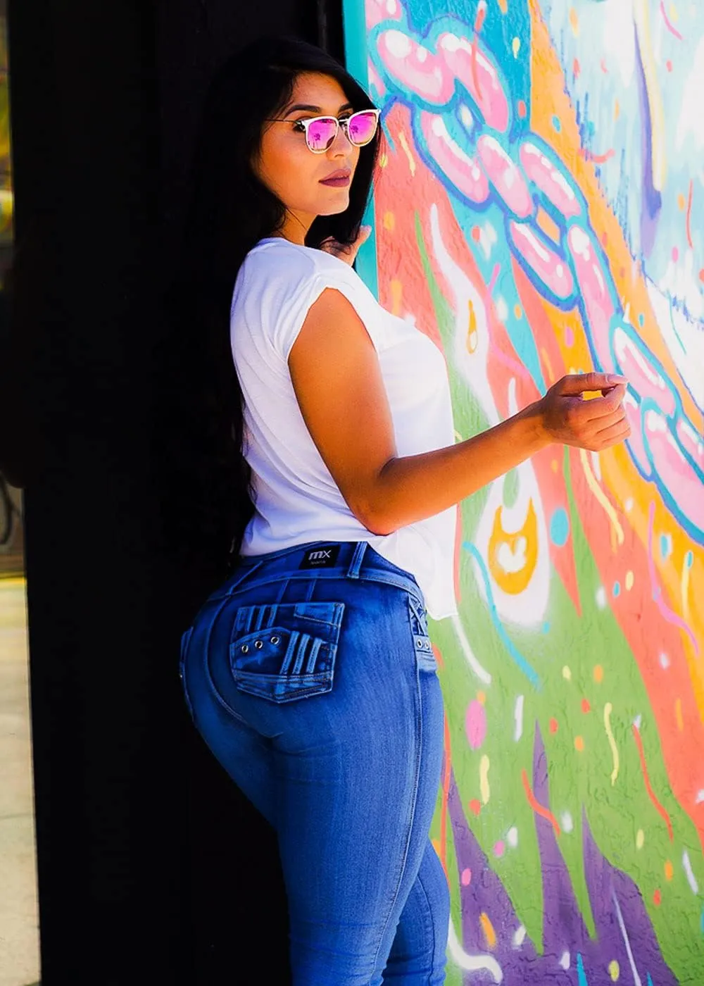 Butt Lifting Jeans for Women - High Waisted Skinny Levanta Cola Stretch Jeans