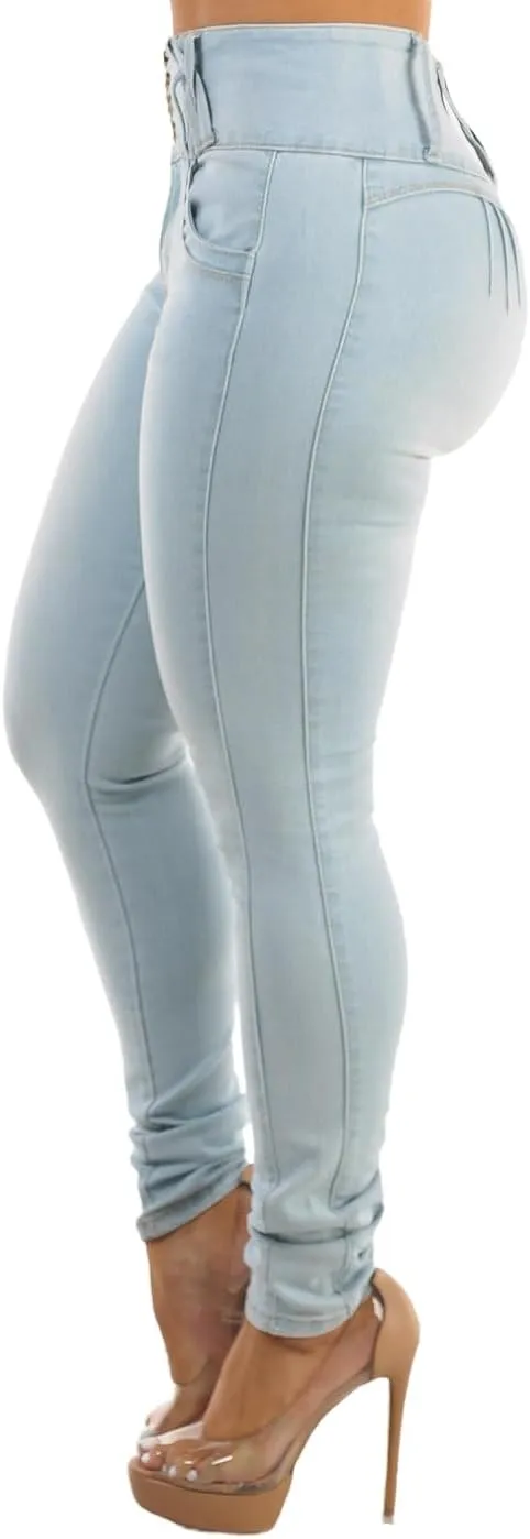 Butt Lifting Jeans for Women - High Waisted Skinny Levanta Cola Stretch Jeans