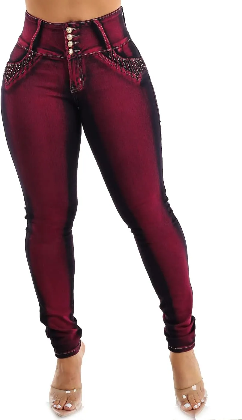 Butt Lifting Jeans for Women - High Waisted Skinny Levanta Cola Stretch Jeans