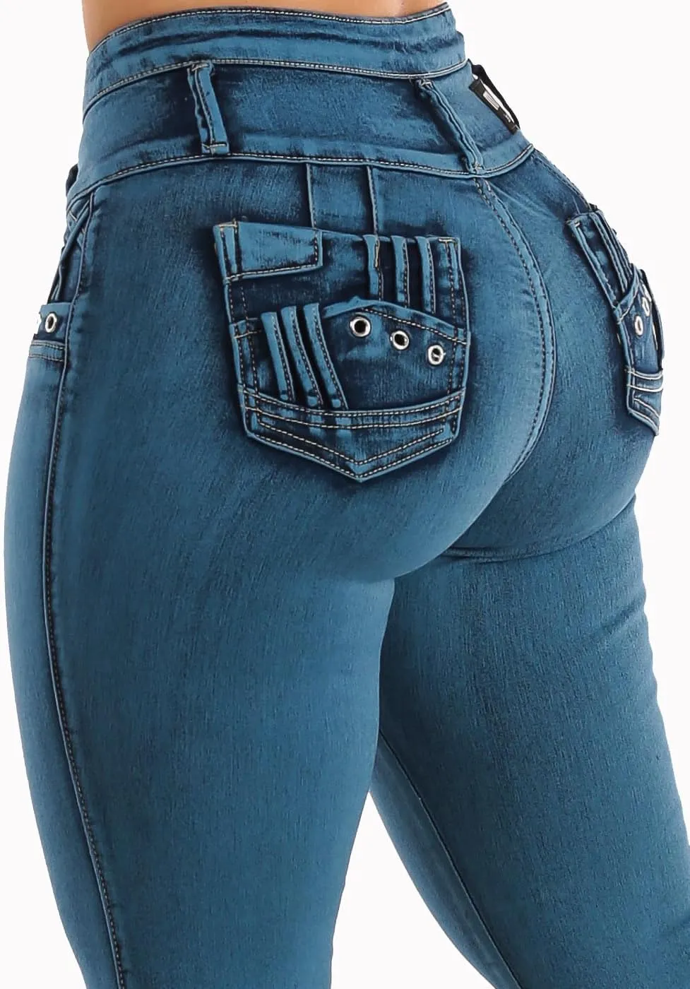Butt Lifting Jeans for Women - High Waisted Skinny Levanta Cola Stretch Jeans
