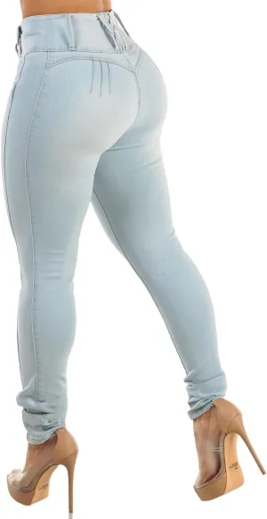 Butt Lifting Jeans for Women - High Waisted Skinny Levanta Cola Stretch Jeans