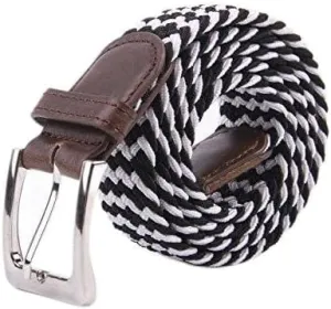 Canvas Elastic Fabric Woven Stretch Multicolored Braided Belts