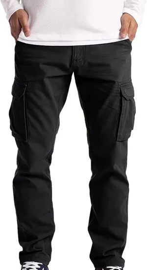 Cargo Pants for Men Joggers Pants Lightweight Sports Jogger Sweatpants Drawstring Pants Outdoor Fishing Trousers with