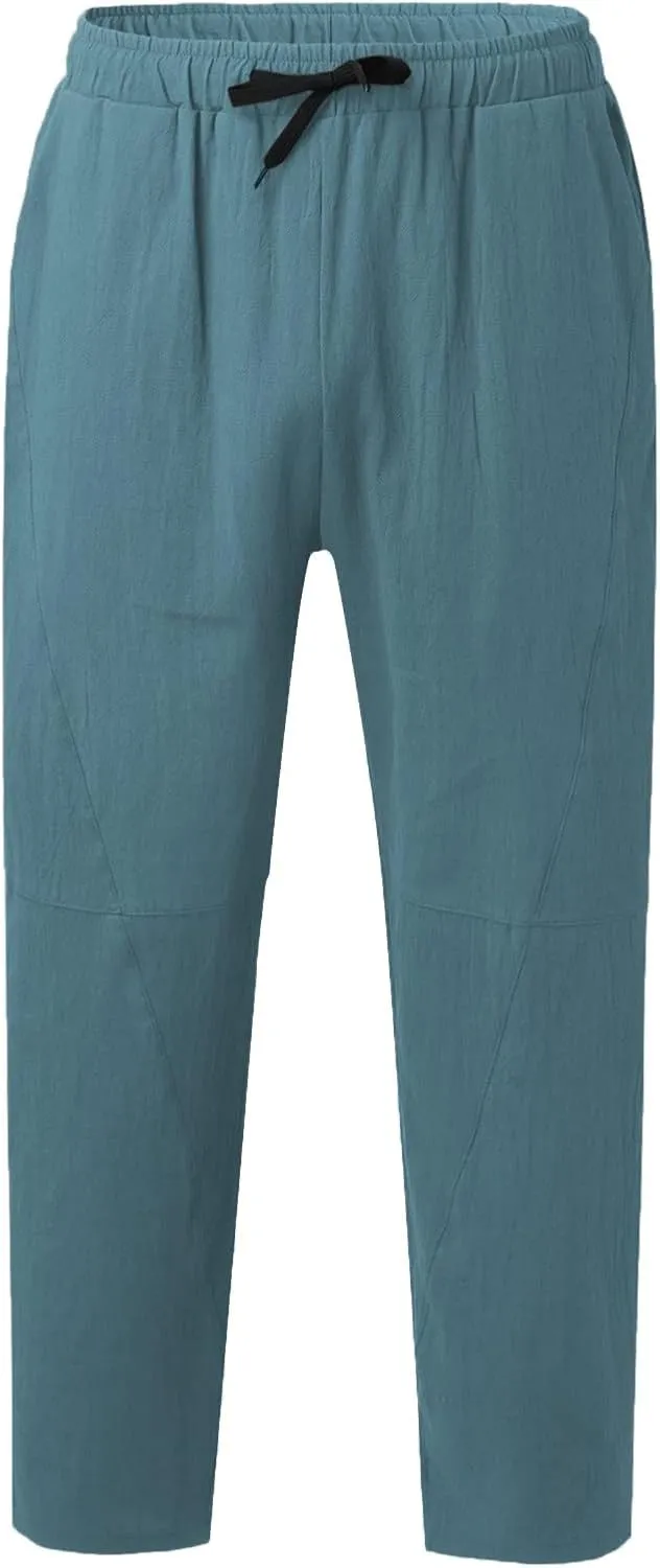 Cargo Pants for Men Relaxed Fit Mens Silk Long Underwear Pants Expandable Waist Golf Pants Athletic Sweatpants Mens
