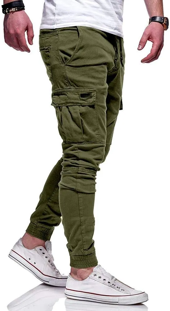 Cargo Pants for Men Relaxed Fit Pants Hiking Cargo Pants Relaxed Winter Men Joggers Pants Loose Fit Men's Classic-Fit
