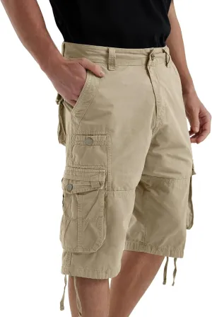 Cargo Shorts for Men Multi Pockets Mens Shorts Below Knee Casual Hiking Summer Shorts