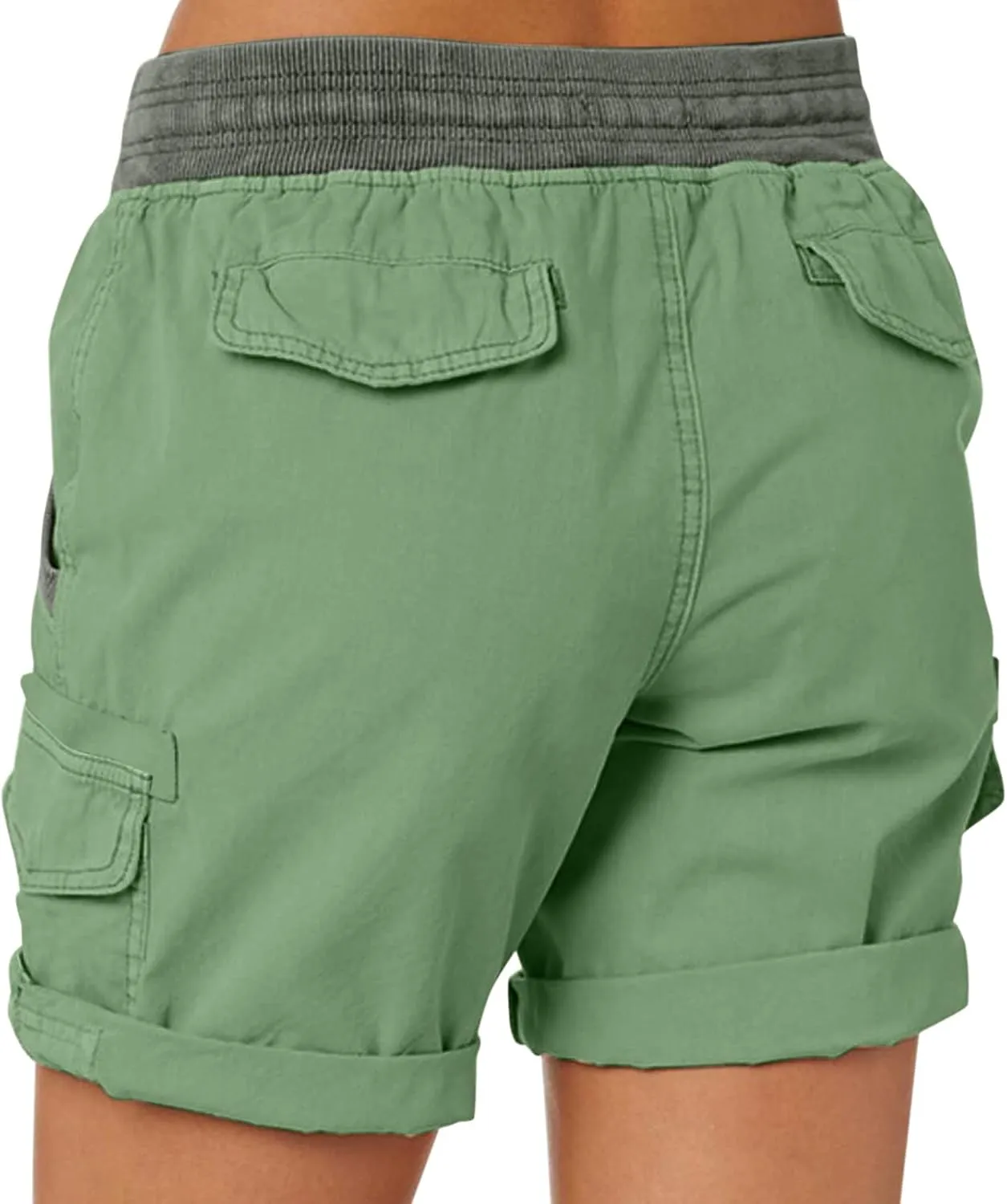 Cargo Shorts for Women Casual Summer Summer Pants Chino Shorts Lightweight Elastic Waist Athletic Shorts 2024