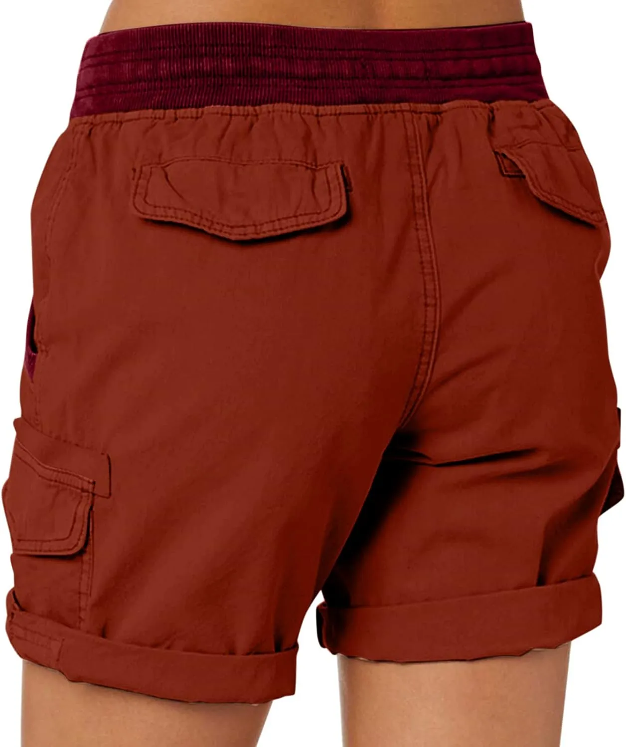 Cargo Shorts for Women Casual Summer Summer Pants Chino Shorts Lightweight Elastic Waist Athletic Shorts 2024
