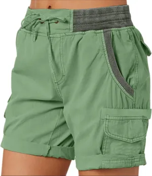 Cargo Shorts for Women Casual Summer Summer Pants Chino Shorts Lightweight Elastic Waist Athletic Shorts 2024