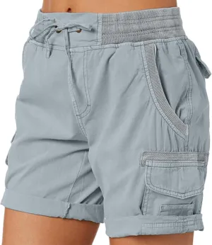 Cargo Shorts Women Baggy High Waisted Hiking Shorts Casual Running Athletic Short Pants Summer Bermuda Shorts