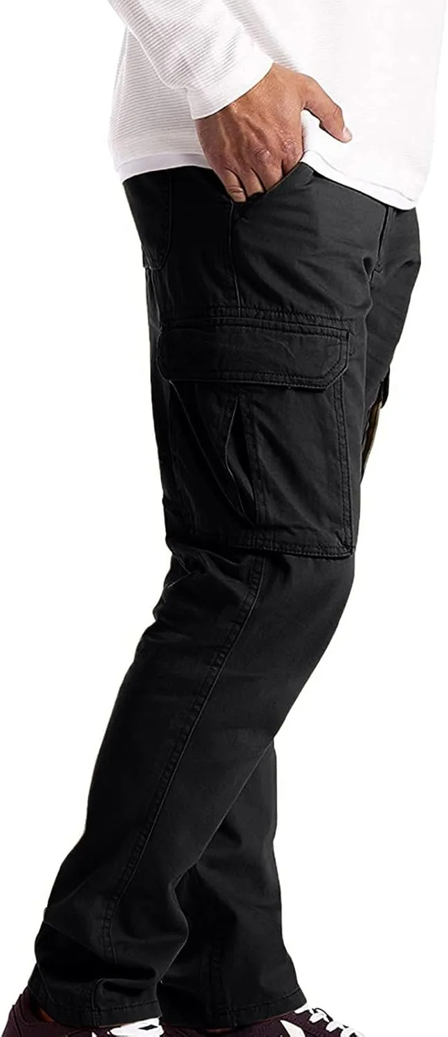 Cargo Sweatpants for Men Big and Tall Baggy Heavyweight Athletic Joggers Multi-Pockets Relaxed Fit Cargo Pants Men's