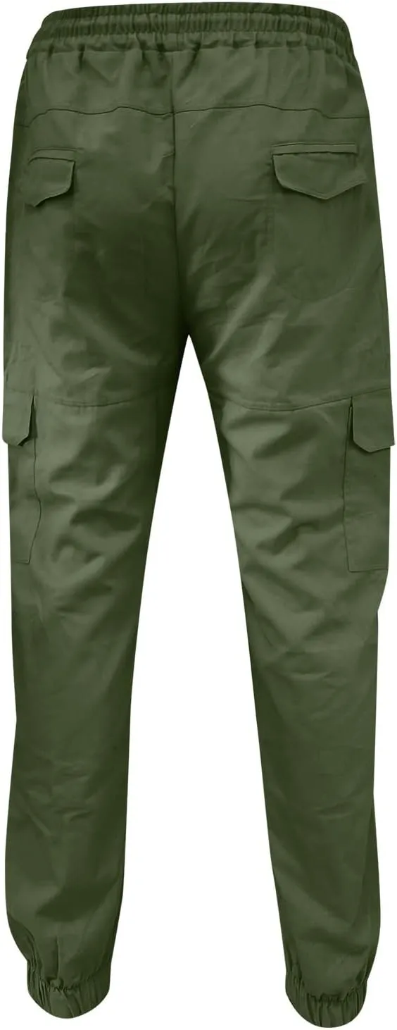 Cargo Sweatpants for Men Big and Tall Men's Sports Casual Jogging Trousers Lightweight Hiking Work Pants Outdoor Pant