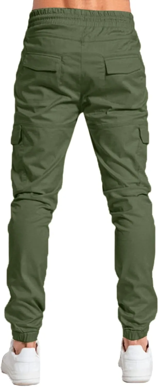 Cargo Sweatpants for Men Big and Tall Men's Sports Casual Jogging Trousers Lightweight Hiking Work Pants Outdoor Pant