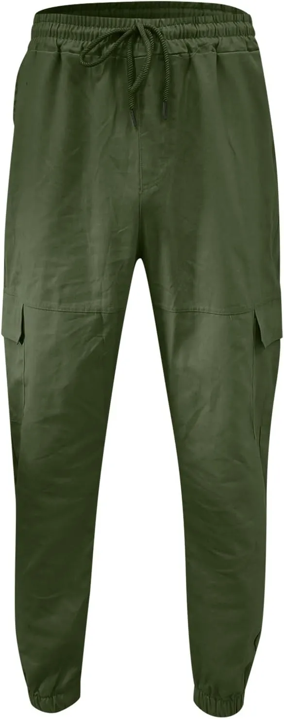 Cargo Sweatpants for Men Big and Tall Men's Sports Casual Jogging Trousers Lightweight Hiking Work Pants Outdoor Pant