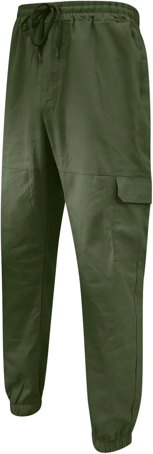Cargo Sweatpants for Men Big and Tall Men's Sports Casual Jogging Trousers Lightweight Hiking Work Pants Outdoor Pant