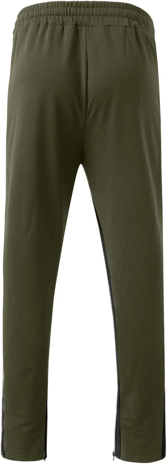 Cargo Sweatpants for Men Pants Sport Daily Workout Pants Mens Baggy Sweatpants with Pockets Fleece Sweat Pants Black