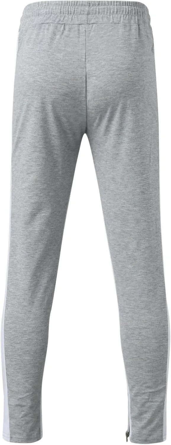 Cargo Sweatpants for Men Pants Sport Daily Workout Pants Mens Baggy Sweatpants with Pockets Fleece Sweat Pants Black