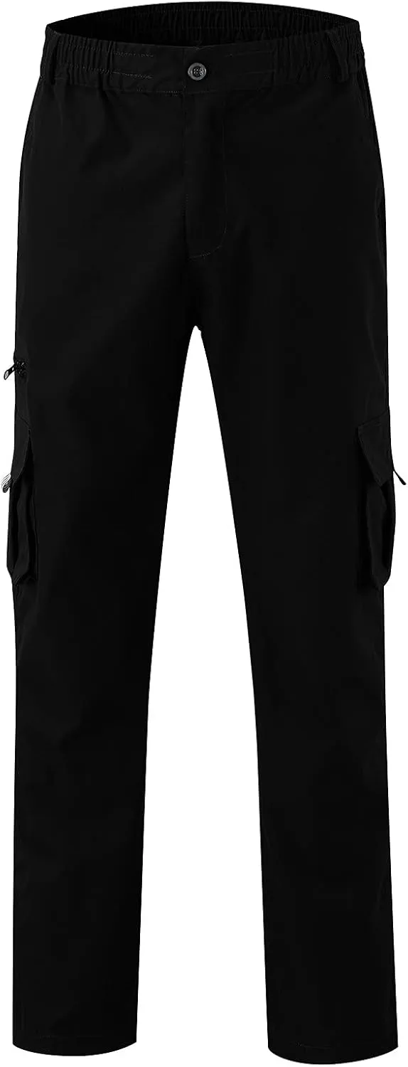 Cargo Trousers for Men Jogger Pants Sweatpants for Men with Pockets Mens Heavyweight Sweatpants Fleece Lined Cargo