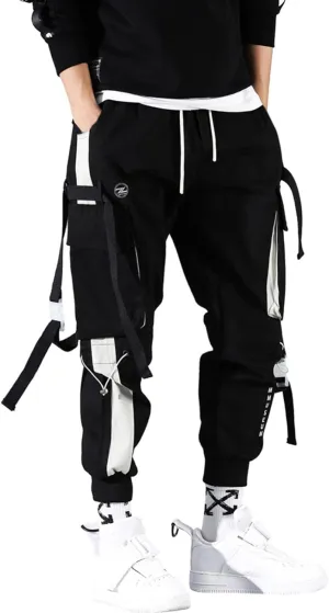 Cargo Trousers for Men Workout Sweatpants Men's Waterproof Outdoor Fleece Lined Hiking Trousers Winter Warm Skiing
