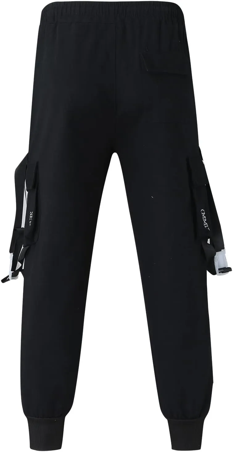 Cargo Trousers for Men Workout Sweatpants Men's Waterproof Outdoor Fleece Lined Hiking Trousers Winter Warm Skiing