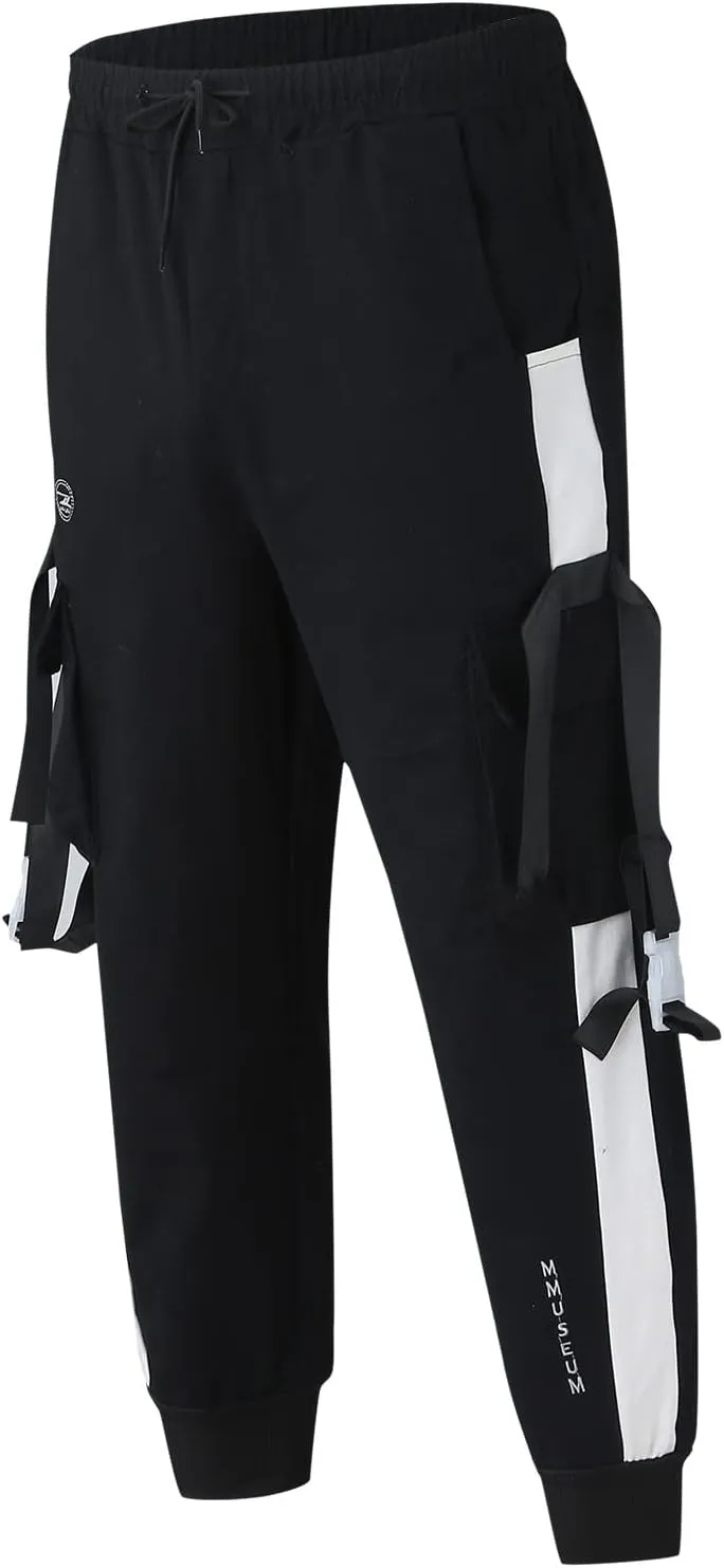 Cargo Trousers for Men Workout Sweatpants Men's Waterproof Outdoor Fleece Lined Hiking Trousers Winter Warm Skiing