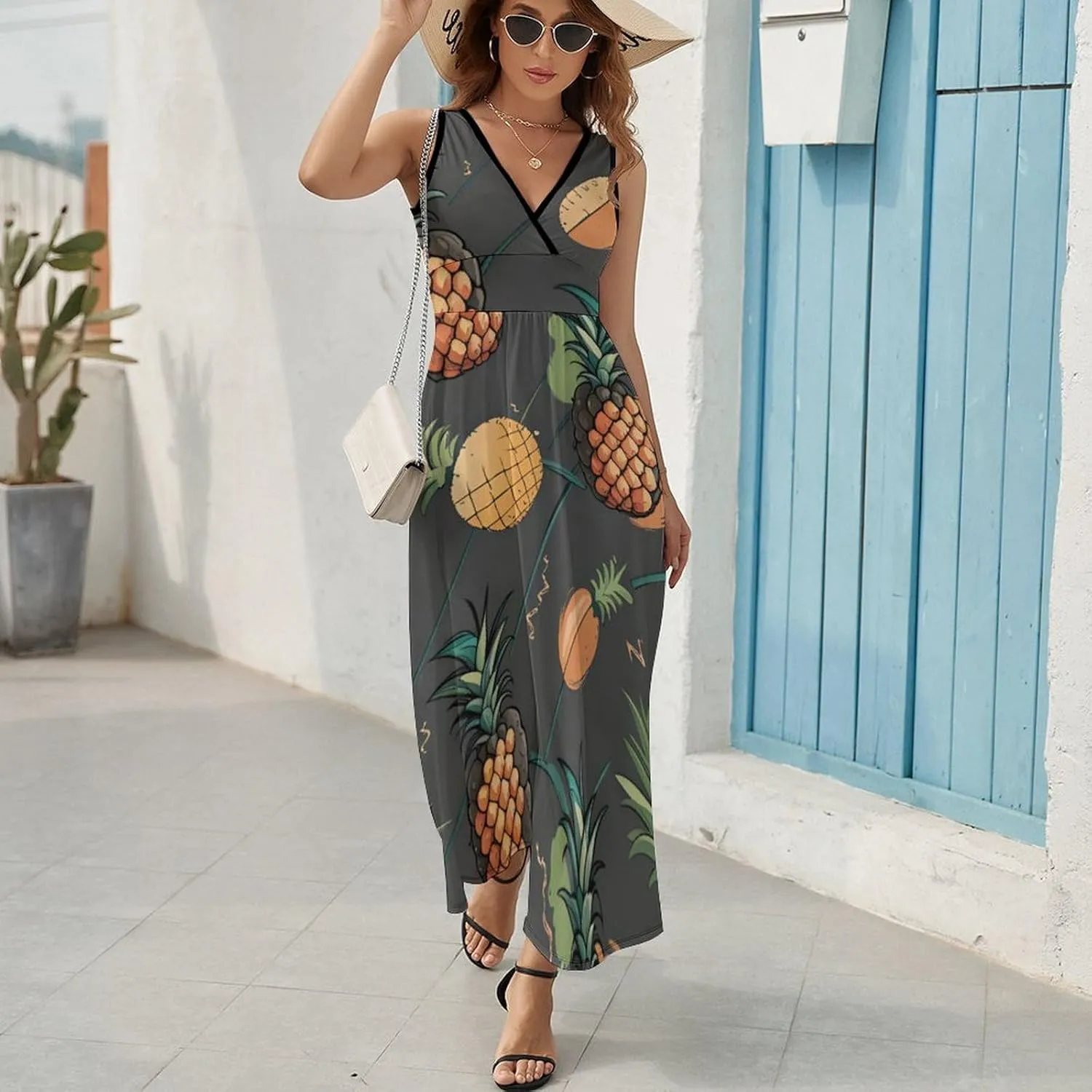 Casual Summer Tunic Dress Wrap Sleeveless Bodycon Beach Swing Dress