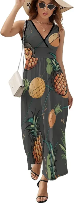 Casual Summer Tunic Dress Wrap Sleeveless Bodycon Beach Swing Dress