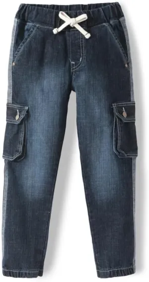 chopper club Boys Denim Cargo Joggers Slim Fit Boys Jeans 3x1 Stretchable Denim Fabric 6 Pockets Cargo Jeans
