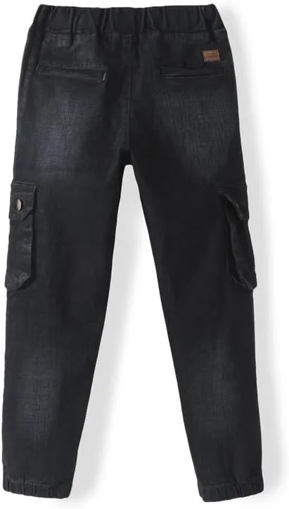 chopper club Boys Denim Cargo Joggers Slim Fit Boys Jeans 3x1 Stretchable Denim Fabric 6 Pockets Cargo Jeans