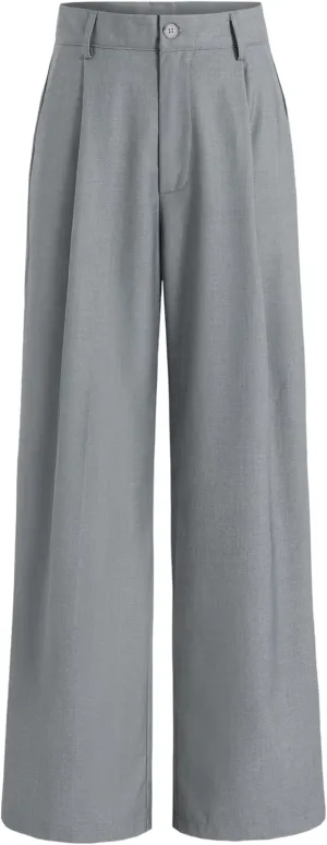 CIDER Solid Straight Leg Trousers